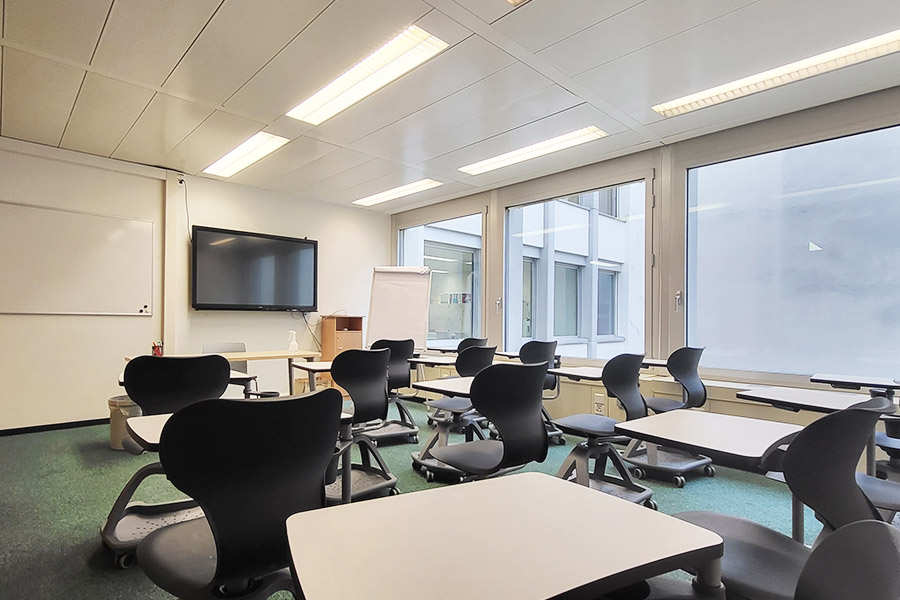 VOXEA propose la location de neuf salles de formation au cœur de Lausanne dans un environnement d’apprentissage ou de travail agréable et stimulant.